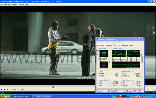 至於資源耗用,在未有硬解時播放 720p 格式影片,也只是平均 58% 左右,硬解後肯定會較低,這樣欣賞高清片時,用家便可同時進行其他工作了。 至於資源耗用,在未有硬解時播放 720p 格式影片,也只是平均 58% 左右,硬解後肯定會較低,這樣欣賞高清片時,用家便可同時進行其他工作了。