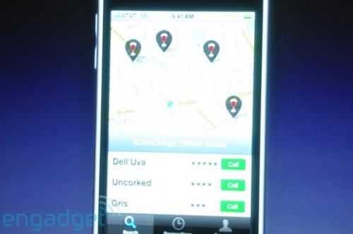 更多透過 GPS、HSDPA 及 Google Map 作互動功能，例如善用 Google Map 早前推出的 Latitude 功能，找出所在附近有什麼朋友，然後可即時透過下方列表致電給對方，十分「一站式」服務。