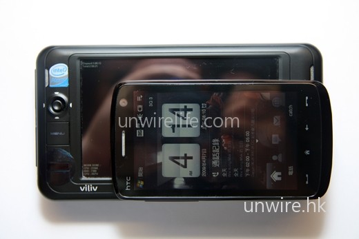 與 HTC Touch HD 比較,機身大細也沒有後者的一倍。 與 HTC Touch HD 比較,機身大細也沒有後者的一倍。