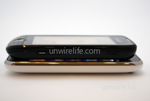 Jet 的機身厚度與 iPhone 3GS 不相伯仲。 Jet 的機身厚度與 iPhone 3GS 不相伯仲。