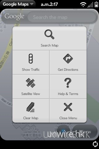 點選右下角的「Menu」,再選擇「Satellite View」。 點選右下角的「Menu」,再選擇「Satellite View」。