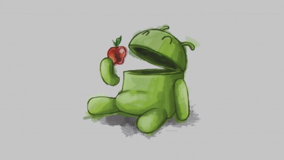 androidEatingApple