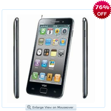 VOX 4 SIM 3.5inch Full Touch Screen TV Mobile