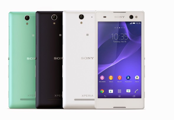 1_Xperia_C3_Group_Colours_Front