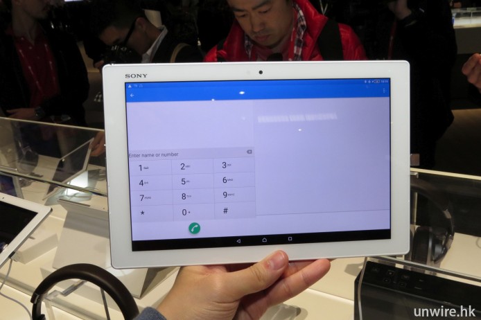 值得一提的是，Z4 Tablet 亦支援通話功能。