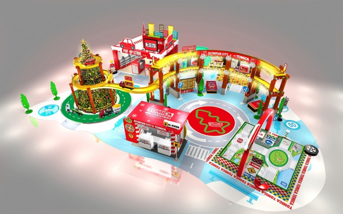 全港最大型TOMICA聖誕樂園，首度登陸奧海城及藍灣廣場