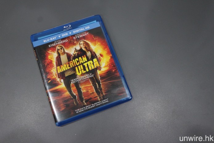 ▲ 剛抵港的《American Ultra》美版 BD，是另一套採用 DTS:X 編碼之電影。