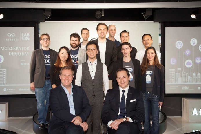 1. 英菲尼迪創業加速項目初創企業與Nest首席執行官Simon Squibb, 及英菲尼迪汽車公司亞洲和大洋洲區常務董事Dane Fisher