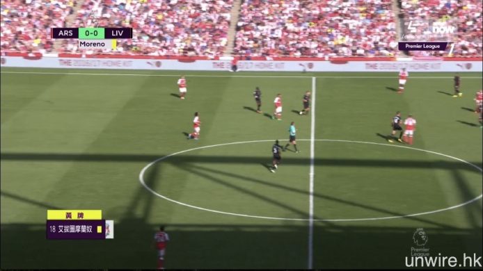 入球或被黃牌警告的球員,在週日已有中文資訊顯示。