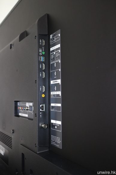 4 個系列機側均設有 3 組 HDMI、3 組 USB(一組為 3.0)、Ethernet 及天線等輸入端子。