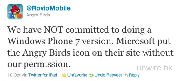 Angry Birds 收起憤怒，將降臨 WP7 平台