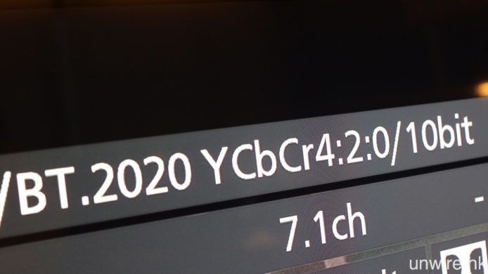 現時的 4K UHD BD，原生訊號均是 4K/24p 30bit YCbCr 4:2:0。