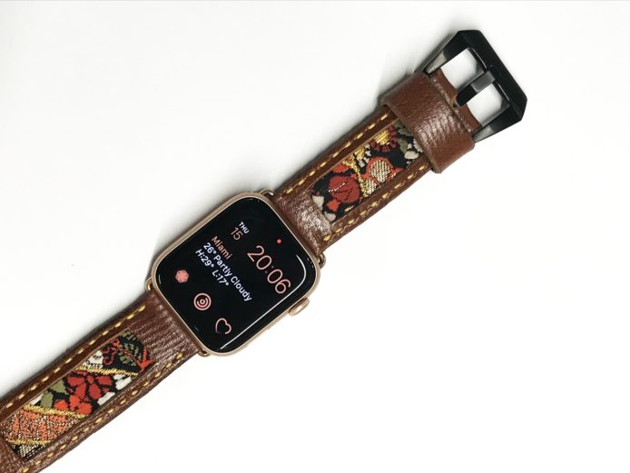 【評測 +專訪】手作和風Apple Watch錶帶　混合日本和服及皮革元素